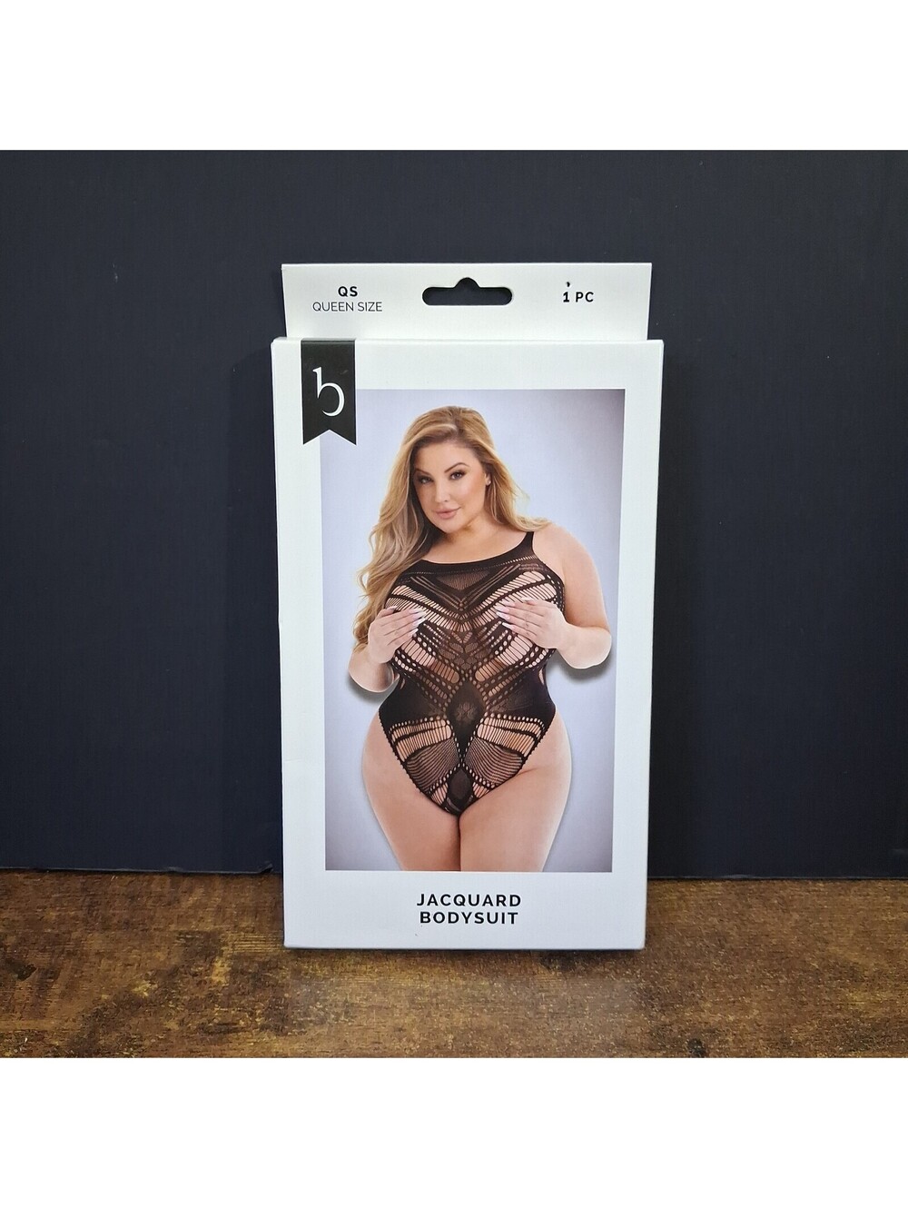 Baci Sexy Lingerie Jacquard Bodysuit, Queen Size 14-18